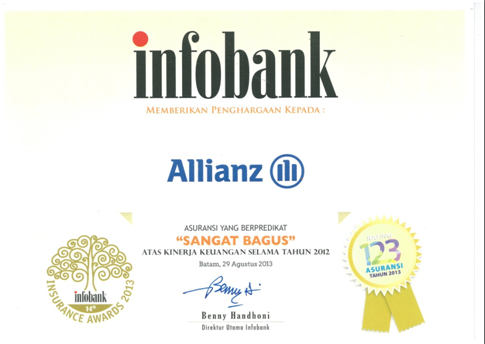 asuransi jiwa allianz infobank award